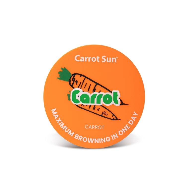 Carrot cream-top view
